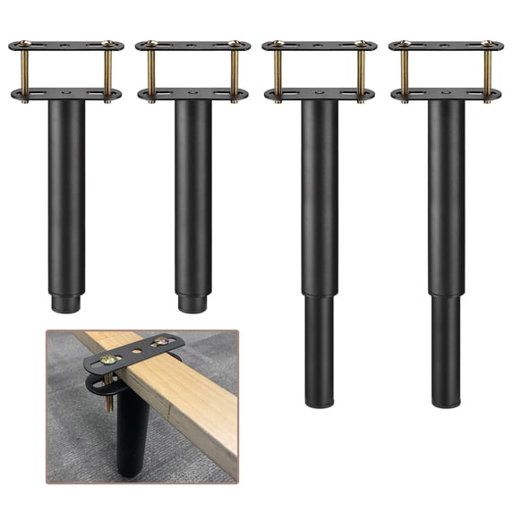 Fixed Support Leg Uxcell 4 Set Adjustable Height Bed Frame Support Legs, Bed Frame Center ...