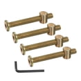 thumbnail image 1 of Uxcell 4 Set Bunk Bed Bolts and Nuts, M8x65mm Hex Drive Socket Cap Screws Nuts for Beds Headboards Chairs Furniture, 1 of 7
