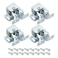 thumbnail image 1 of Uxcell 4 Set Double Roller Catch Cabinet Latch for Cupboard Closet Door, Silver Blue, 1 of 6