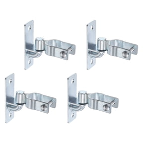 Uxcell 4 Set Heavy Duty Gate Hinges, 1-3/8" Wall Mount Gate Hinge , Non-Welding Chain Link Fence Frame Hardware for Farm Garden Fence Metal Door, Silver