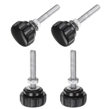 M6 Aluminum & Carbon Steel Knurled Thumb Screws - Hand Grip Knob Bolts, Domed Head (10-50mm)