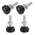 Uxcell 4 Set Male Thread Head Knurled Clamping Knobs Thumb Screws with ...