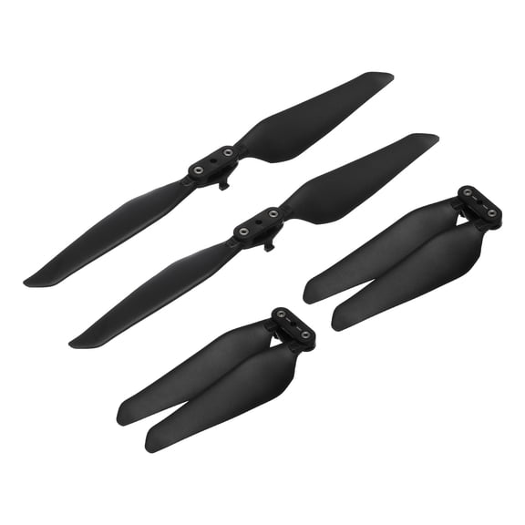 Uxcell 4 Set X8SE RC Propellers Blade Prop 2 Vane 21.5cm Dia Plastic Black Folding Paddle Low-Noise Propeller Drone