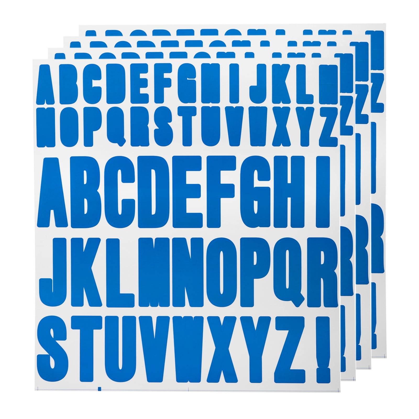 Uxcell 4 Sheets Letter Stickers Vinyl Letters for Indoor/Outside ...