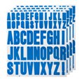 thumbnail image 1 of Uxcell 4 Sheets Letter Stickers Vinyl Letters 9.1'' x7.7'' for Indoor Outside Sticker Decal Blue, 1 of 5
