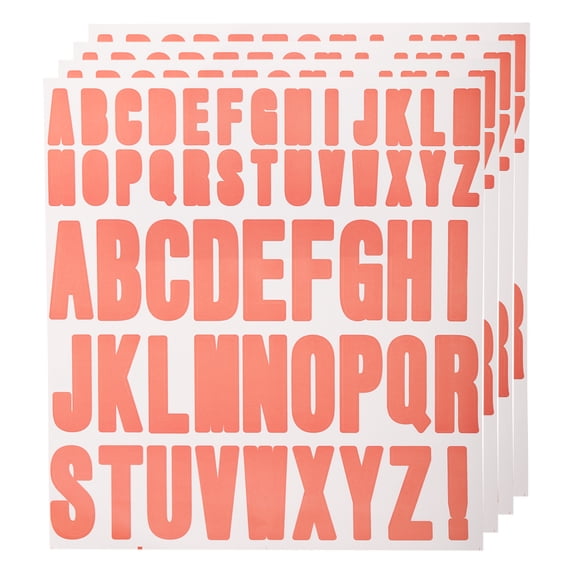 Sticker Printer Lettering Uxcell 4 Sheets Letter Stickers Vinyl Letters 9.1'' x7.7'' for Indoor ...