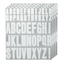 Uxcell 4 Sheets Letter Stickers Vinyl Letters 9.1'' x7.7'' for Indoor Outside Sticker Decal White