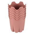 thumbnail image 1 of Uxcell 4" Silicone Round Flower Pot Planter Decorative Container, Pink 6 Pack, 1 of 5