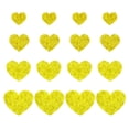 thumbnail image 1 of Uxcell 4 Sizes Heart Rhinestone Patches, 16 Pcs Heart Shape Iron on Applique Patches, Yellow, 1 of 6
