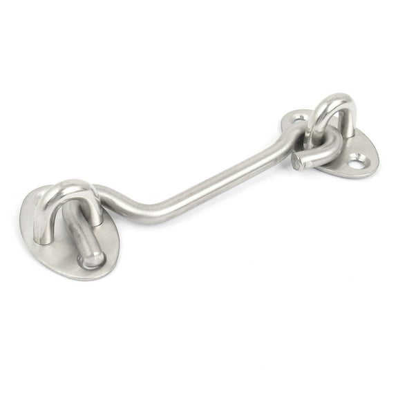 Uxcell 4" Stainless Steel Hook and Eye Clasp Window Door Lever Latch