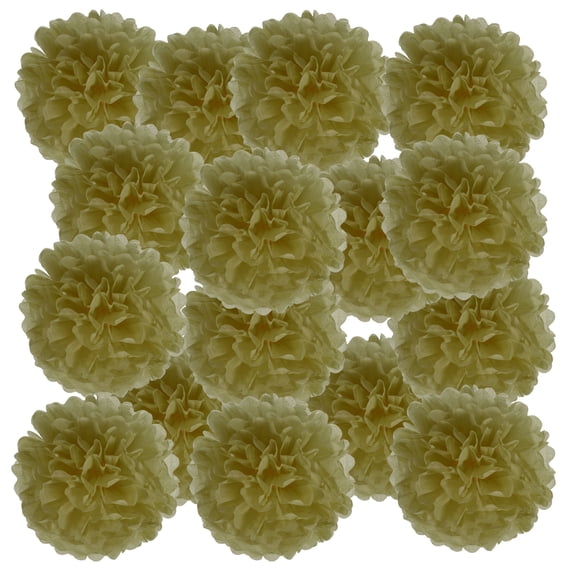 Uxcell Tissue Pom Poms Flowers Paper Flower Ball for Party Backdrop Decoration Gold 4"