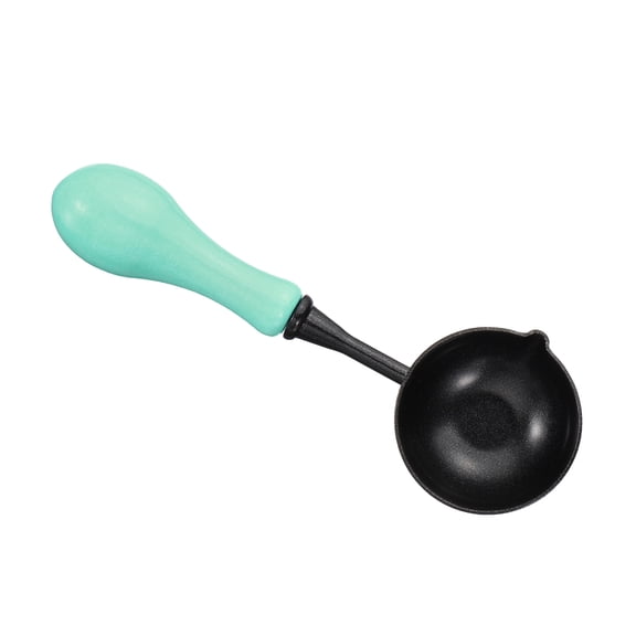 Uxcell 4" Wax Seal Spoon, 1Pcs Painted Wax Sealing Melting Spoon, Light Green
