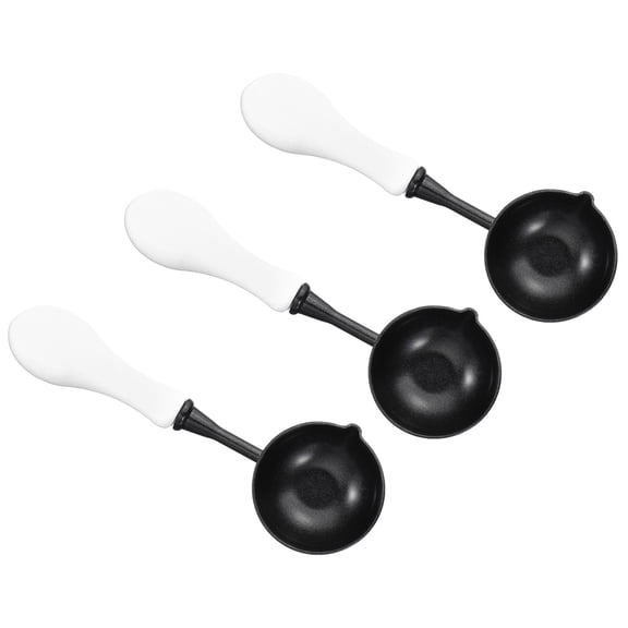 Uxcell 4" Wax Seal Spoon, 3Pcs Painted Wax Sealing Melting Spoon, White