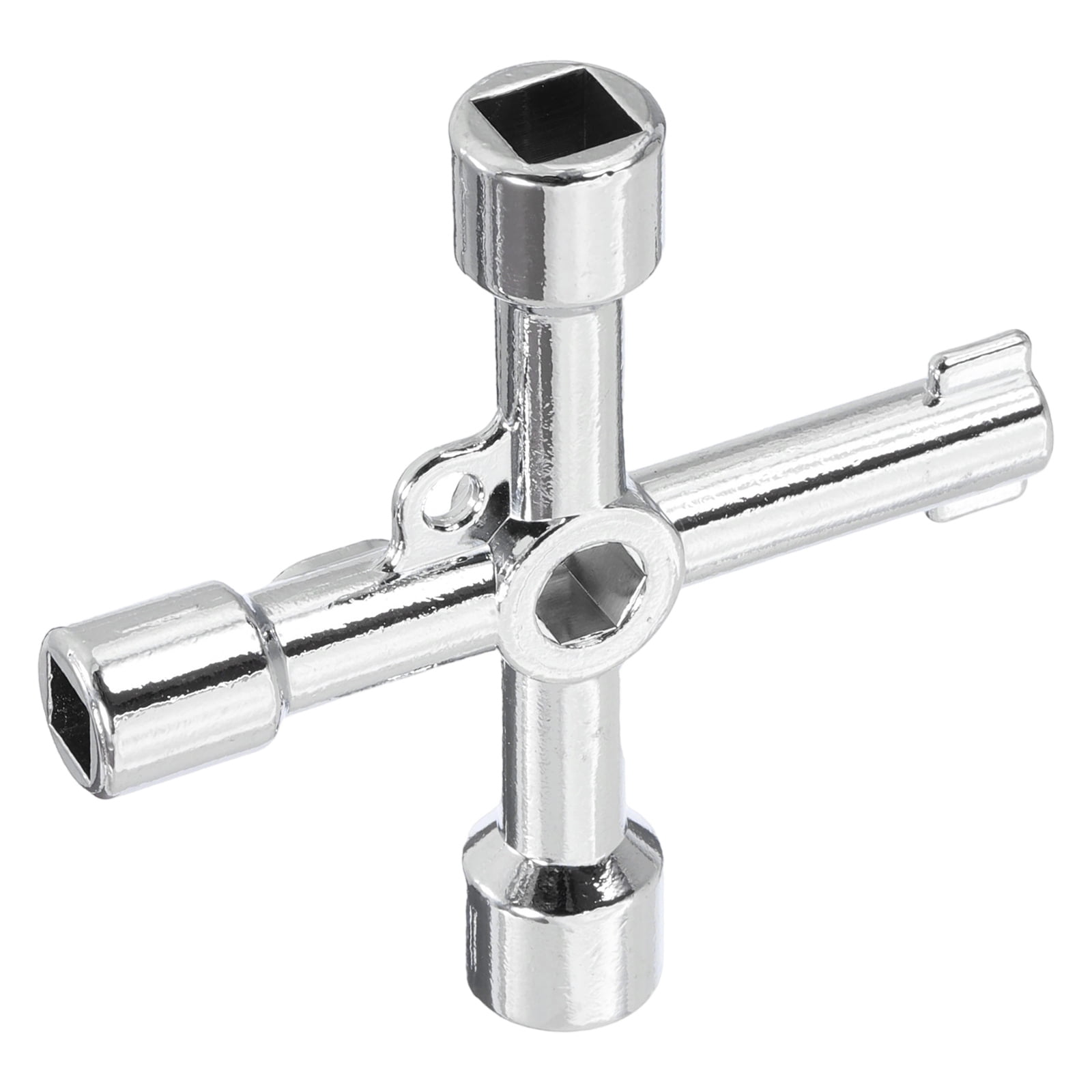 Uxcell 4-Way Multi-Functional Utility Key, Universal Cross Key Stopcock ...