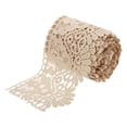 thumbnail image 1 of Uxcell 4" Wide 5 Yard Lace Ribbon Floral Pattern Khaki Lace Trim Ribbon for Sewing Making, 1 of 4