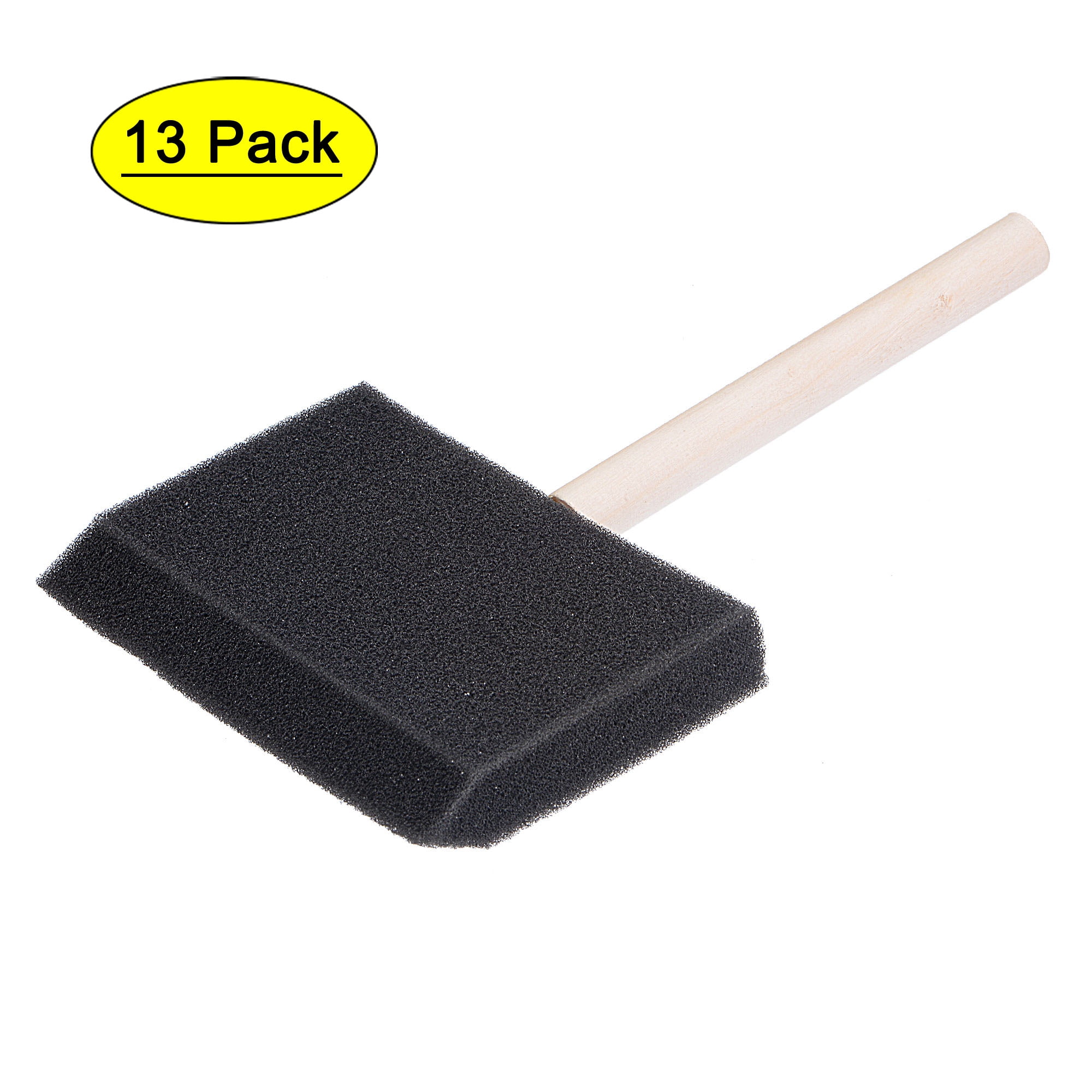 Uxcell 4 inch Foam Paint Brushes with Wood Handle 48 Pack