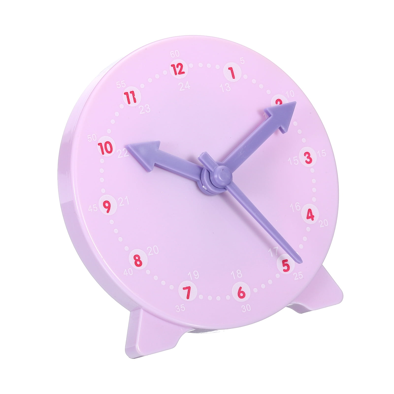 Uxcell 4 inch Teaching Clock Tell Time Analog Demonstration Clock 24