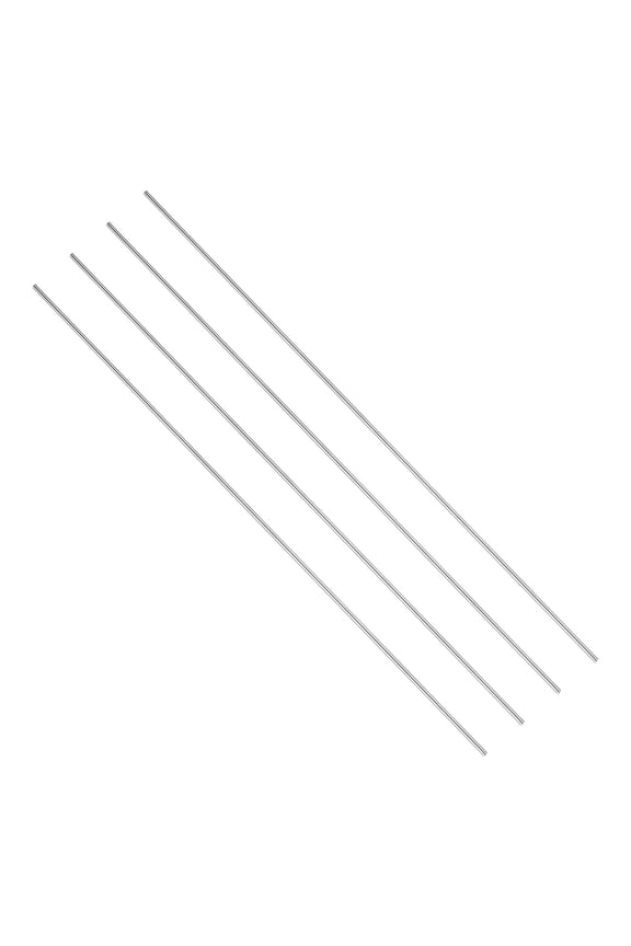 4 pcs Titanium Round Rod, 3mm Dia 407mm Length GR5 Metal Solid TC4 Titanium Round Bar for Model Plane Cars Ship DIY Craft Metal Working [0.12 x 16IN]