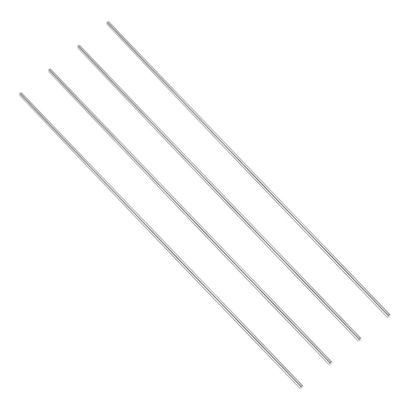 Uxcell 4 pcs Titanium Round Rod, 4mm Dia 407mm Length GR5 Metal Solid TC4 Titanium Round Bar for Model Plane Cars Ship DIY Craft Metal Working [0.16 x 16IN]