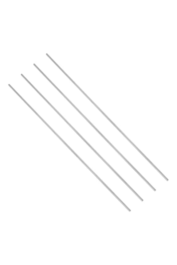 4 pcs Titanium Round Rod, 4mm Dia 407mm Length GR5 Metal Solid TC4 Titanium Round Bar for Model Plane Cars Ship DIY Craft Metal Working [0.16 x 16IN]