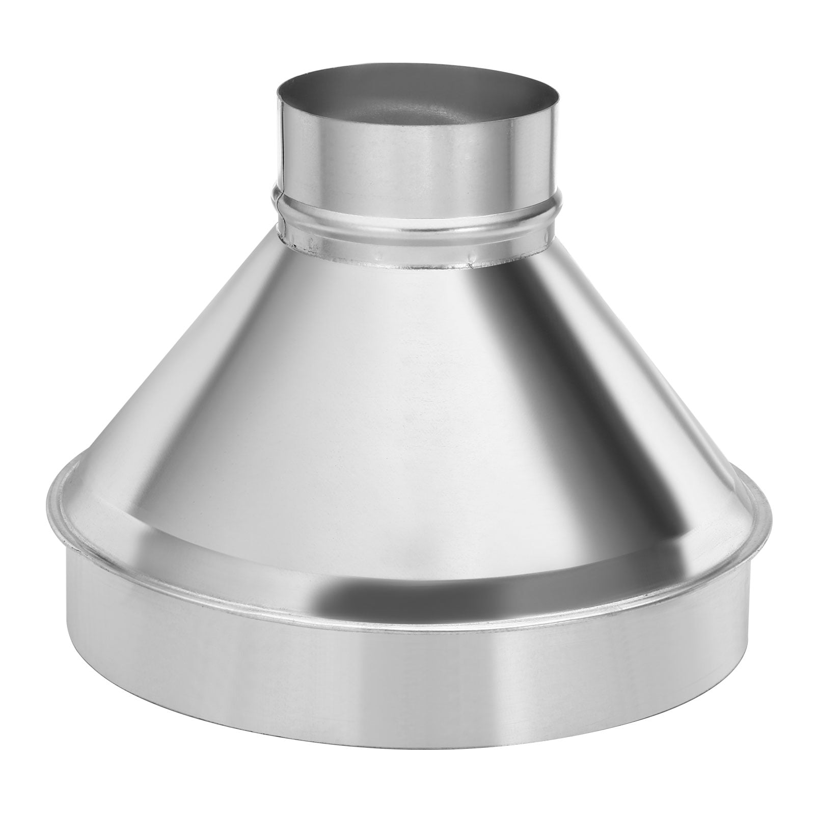 Uxcell 4" to 10" Galvanized Steel Round Duct Reducer Adapter Connector, Silver Tone