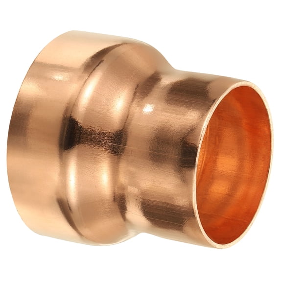 Uxcell 4" to 3" Nominal Size Copper Reducer Reducing Coupling Pressure Fitting Pipe Tube Connector