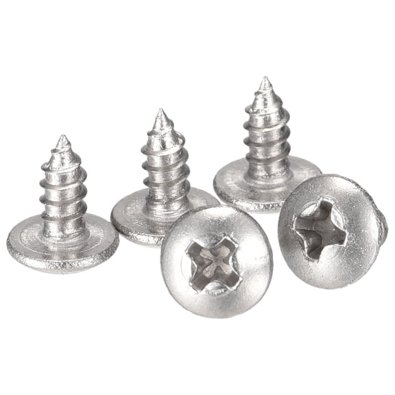 Uxcell #4 x 1/4" 304 Stainless Steel Phillips Head Self Tapping Screws 100 Pack