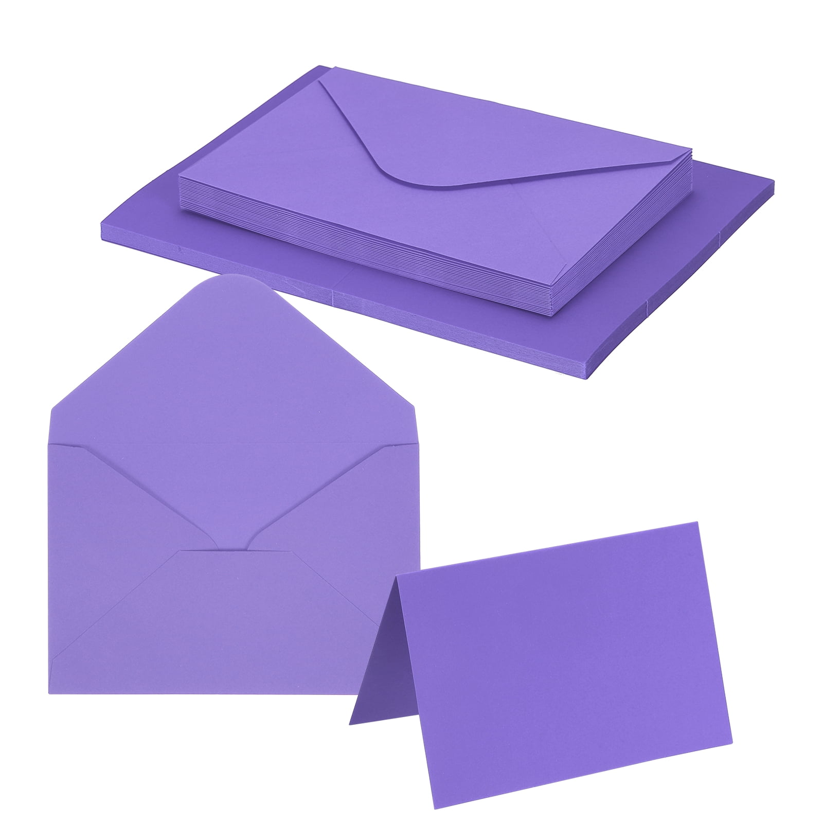 Uxcell 4 x 6" Blank Greeting Cards and Envelopes, 20Sets Half Fold Note ...