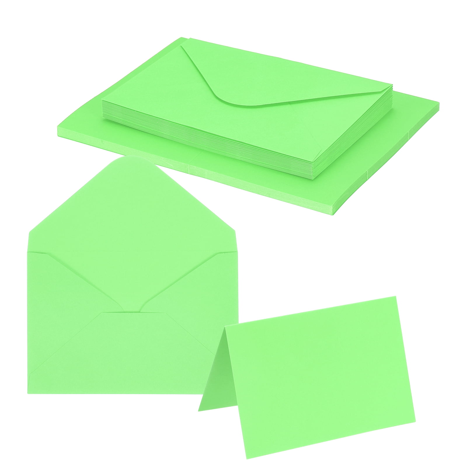 Uxcell 4 x 6" Blank Greeting Cards and Envelopes, 20Sets Half Fold Note ...
