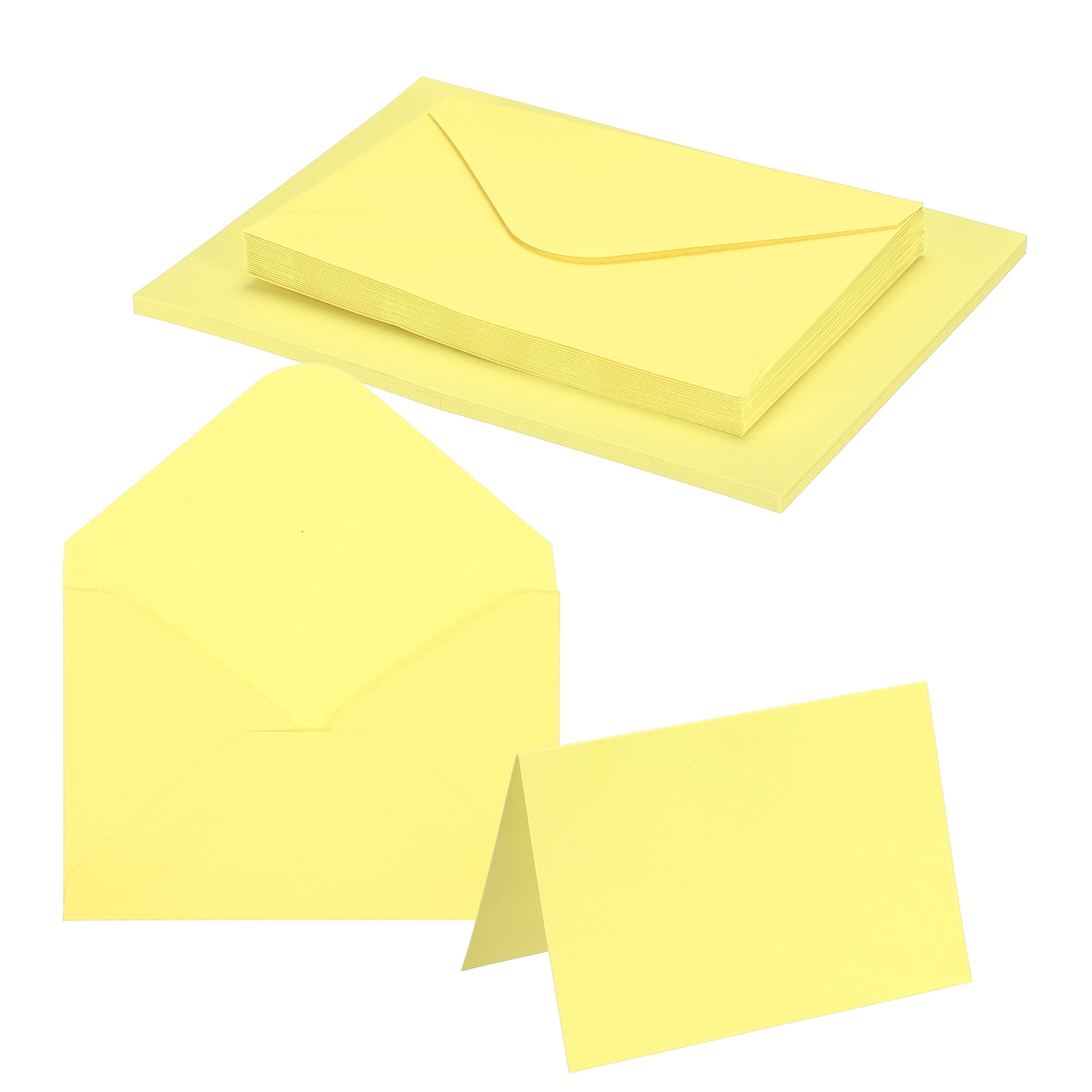 Uxcell 4 x 6" Blank Greeting Cards and Envelopes, 20Sets Half Fold Note ...