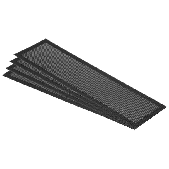 Uxcell 4"x14" Magnetic Vent Cover 4 pack Floor Wall Air Registers Cover Magnet Screen Mesh Black