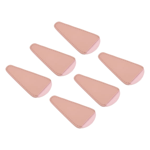 Uxcell 4"x2.2" PU Leather Scissors Sheath Cover Protector for Eyebrow Trimming Beauty Tool, Pink 6 Pack