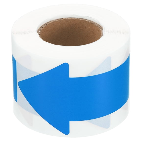 Uxcell 4"x2" Directional Arrow Sticker, 200 Pcs Vinyl Removable Self Adhesive Floor Decal Wall Marking Sign, Blue