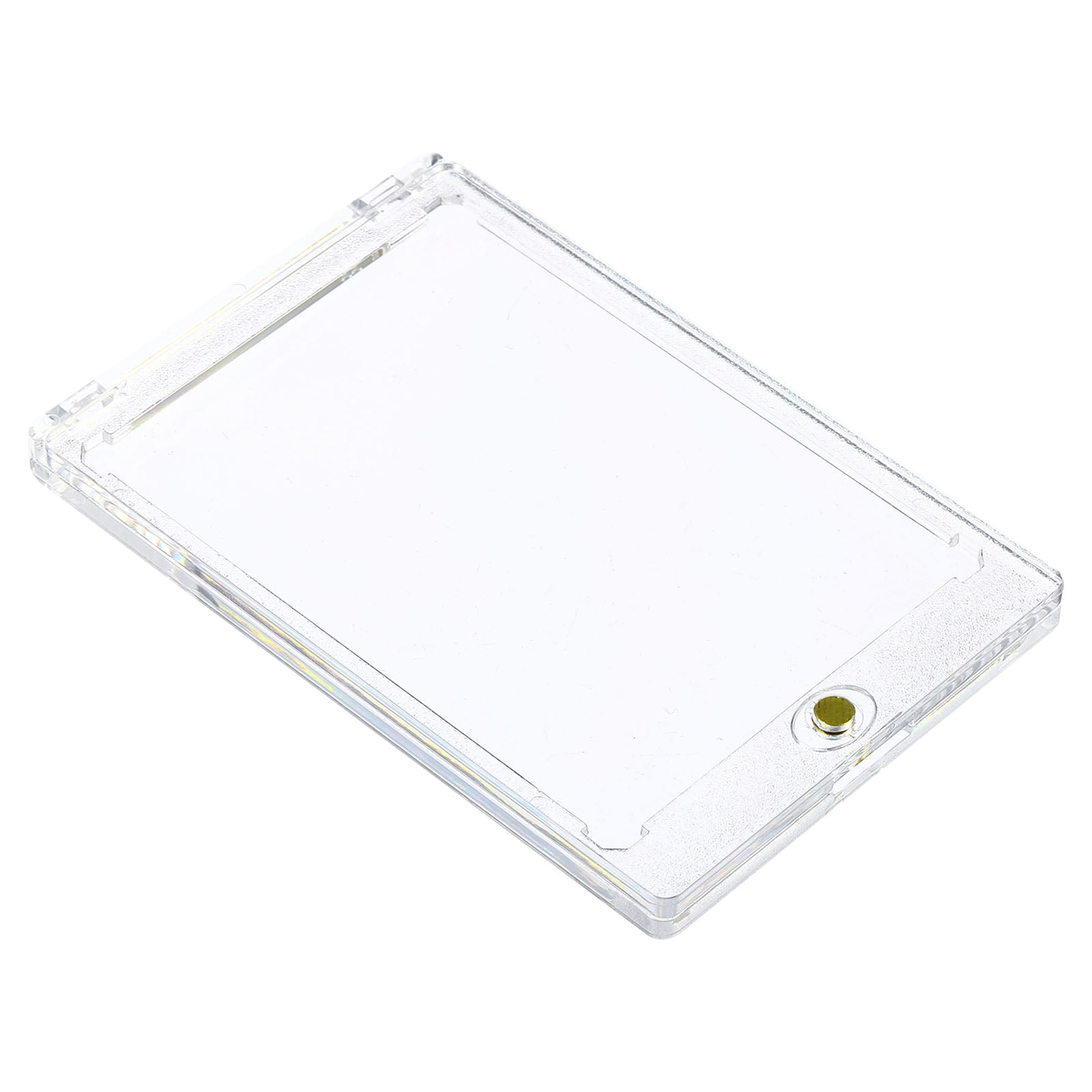 Uxcell 4"x3"x0.3" Card Holder 55PT Plastic Clear Trading Card