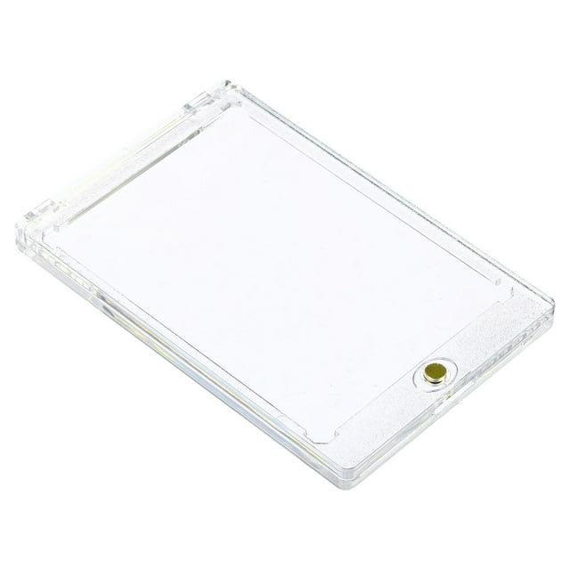 Uxcell 4"x3"x0.3" Card Holder 55PT Plastic Clear Trading Card
