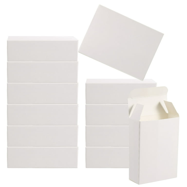 Uxcell 4 inchx3 inchx1 inch Paper Soap Box Homemade Soap Boxes Rectangle Presents Packaging Boxes, White 30 Pack