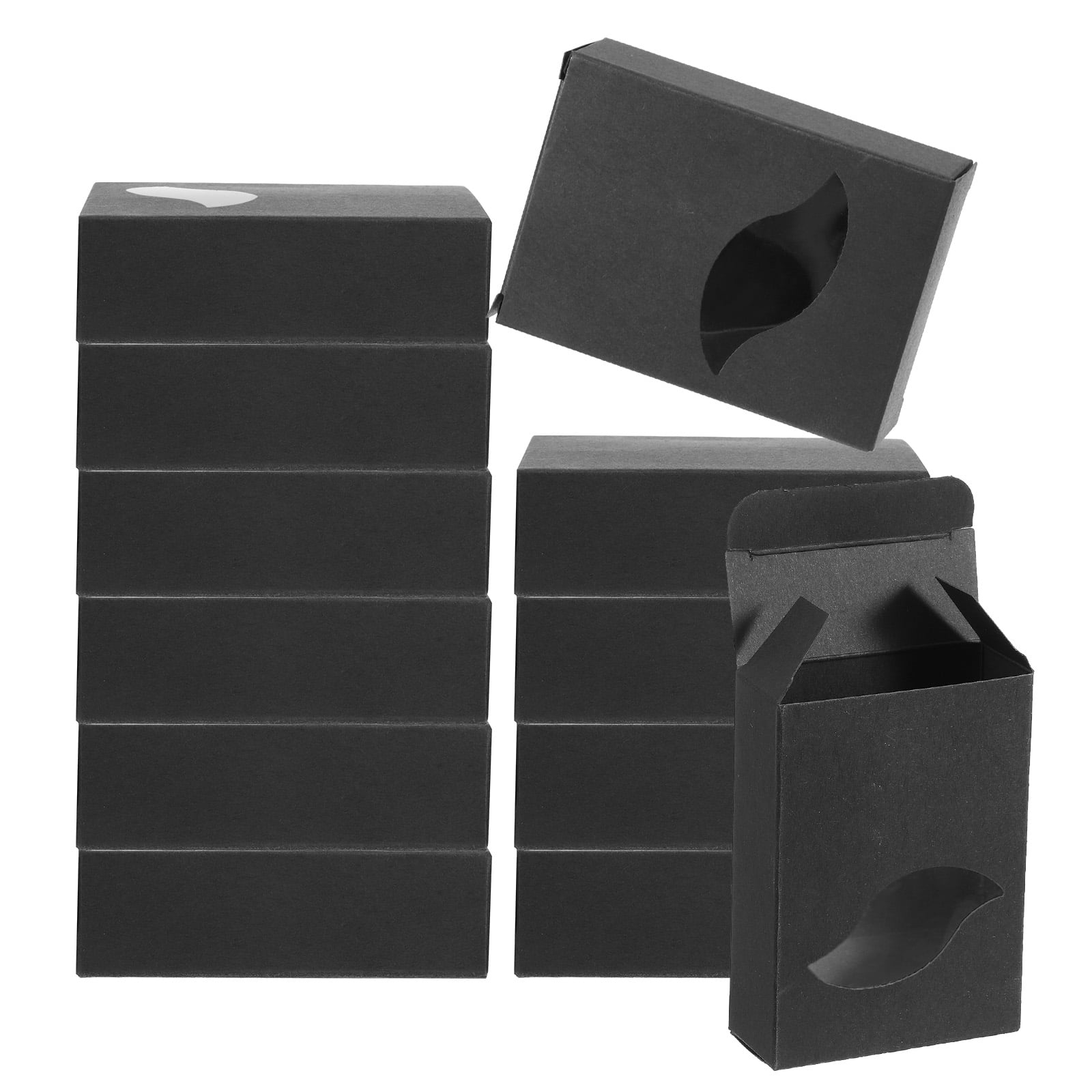Uxcell 4"x3"x1" Paper Soap Box with Window Homemade Soap Boxes Leaf ...