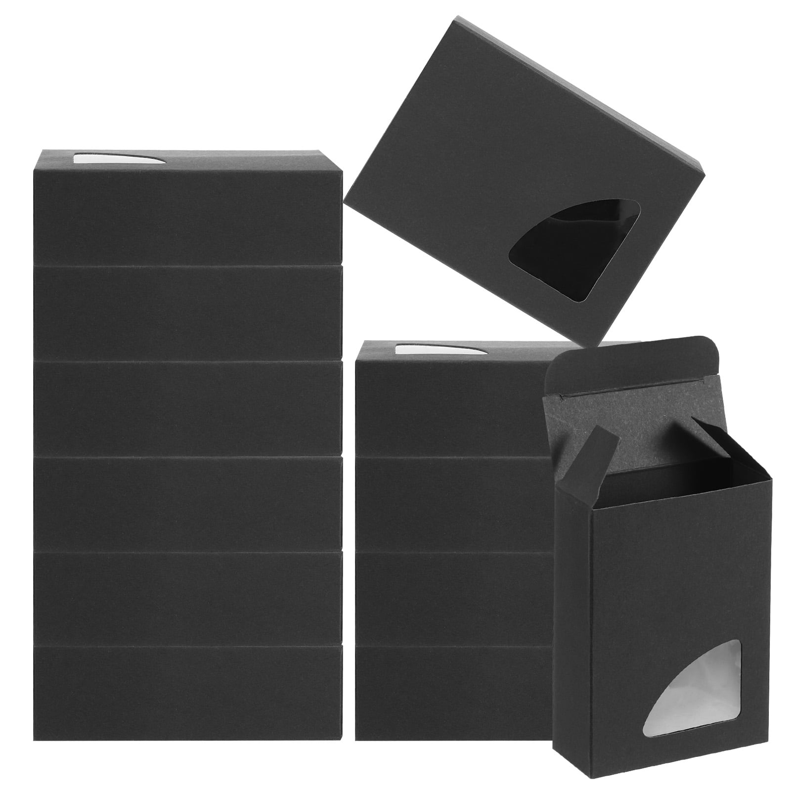 Uxcell 4"x3"x1" Paper Soap Box with Window Homemade Soap Boxes Triangle ...
