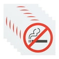 thumbnail image 1 of Uxcell 3.9"x3.9" No Smoking Signs No Vaping Sign No Smoking Symbol Weatherproof 6 Pack, 1 of 7
