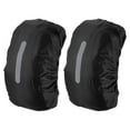 thumbnail image 1 of Uxcell Waterproof Backpack Rain Cover, Non-Slip Backpack Cover with Vertical Reflective Strap Stay Dry Black/Black M(40-50L), 1 of 5