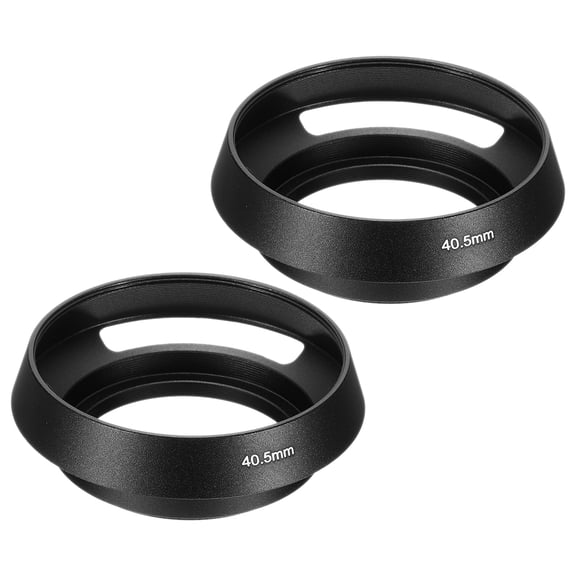 Uxcell 40.5mm Lens Hood, 2Pcs Standard Vented Matte Surface Inside Lens Hood, Black