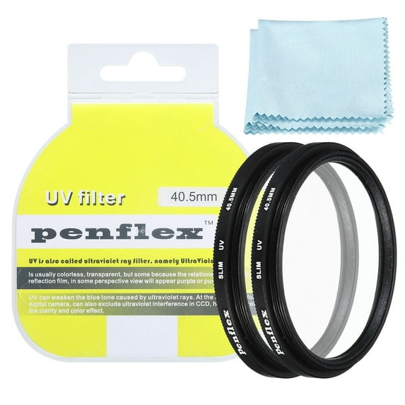 Uxcell 40.5mm UV Filter, 2 PCS Protection Filter Camera Lens Filter Aluminum Optical for 40.5mm Camera Lens Filter