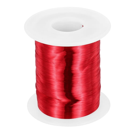 Uxcell 40 AWG Magnet Wire, 40 Gauge Enameled Copper Wire, 8 oz Magnetic Coil Wire for Transformer, Motor, Electric, 155C(311F)