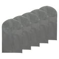 thumbnail image 1 of Uxcell 40" Garment Bag, 5 Pack Breathable Suit Bag for Storage Hanging Clothes, Gray, 1 of 6