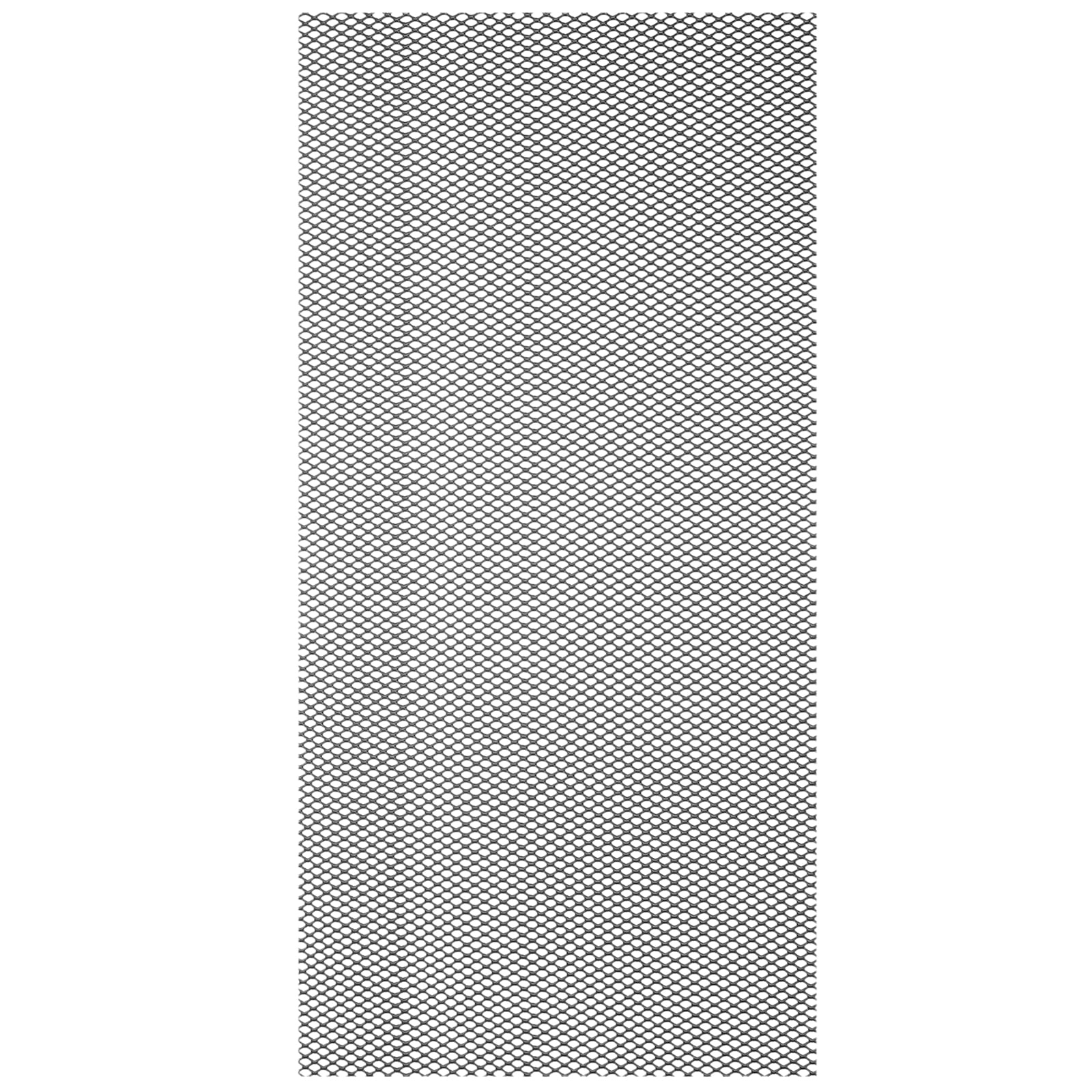 Uxcell 40"L x 13"W Perforated Metal Sheets, 1Pcs 24Ga 2x3mm Diamond Hole Aluminum Mesh Expanded Perforated Plate for Ventilation Filtration Dryer Vent Car Grill Guard Screen, Black