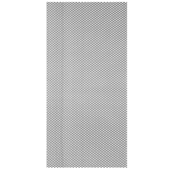 Uxcell 40"L x 13"W Perforated Metal Sheets, 1Pcs 24Ga 2x3mm Diamond Hole Aluminum Mesh Expanded Perforated Plate for Ventilation Filtration Dryer Vent Car Grill Guard Screen, Black