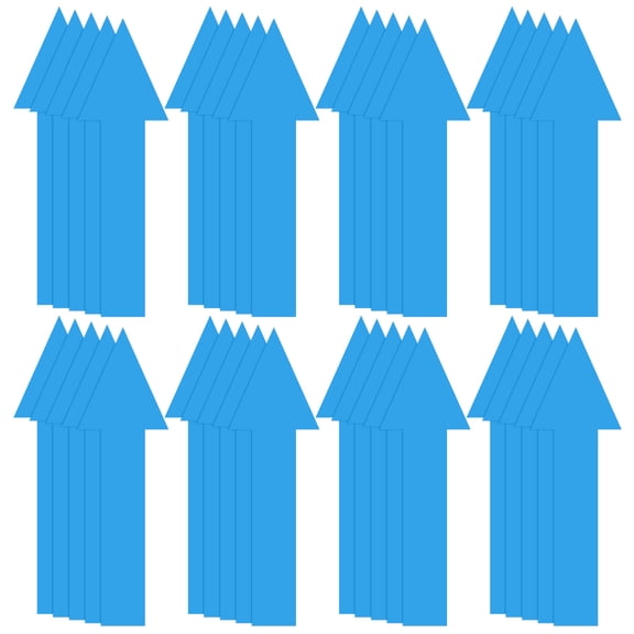 Uxcell 40-Pack Arrow Sticker, 8 Inch Self Adhesive Arrow Sign for Floor Road Wall Office Marking, Waterproof Arrow Stickers [Sky Blue]