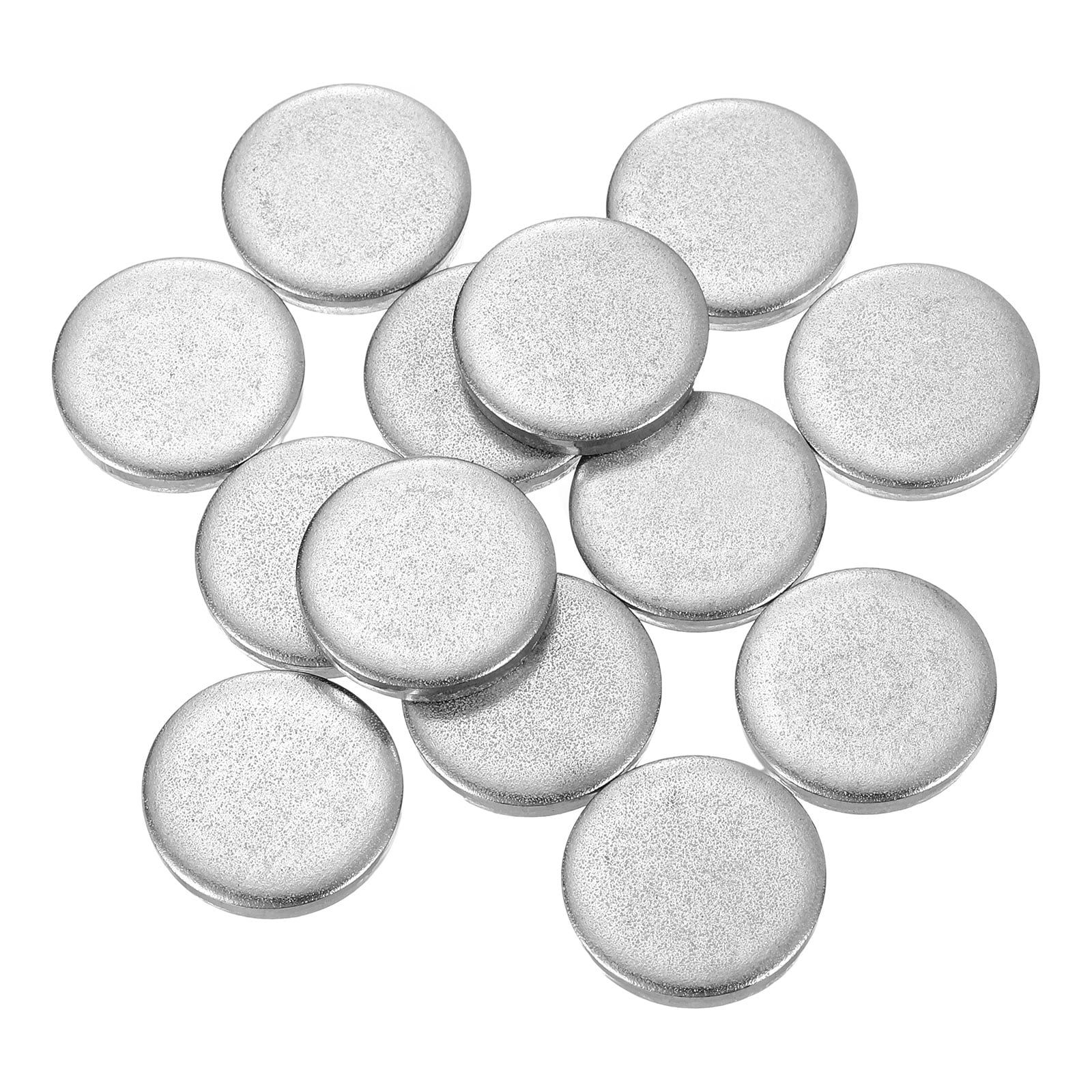 Uxcell 12Pcs Aluminum Discs – 1 Inch Diameter, 1mm Thickness, 1060 Aluminum Alloy Round Sheets For Craft, Stamping, Repair