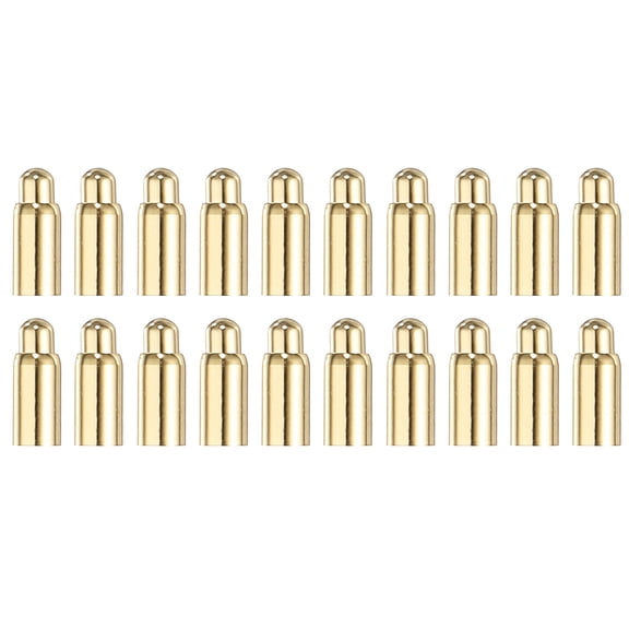 Uxcell 40 Pcs 4.5mm Spring Loaded PogoPins, Gold Plated Copper Header Thimble Current Test Pin Probes Connector Replacement for Electricity Conduction