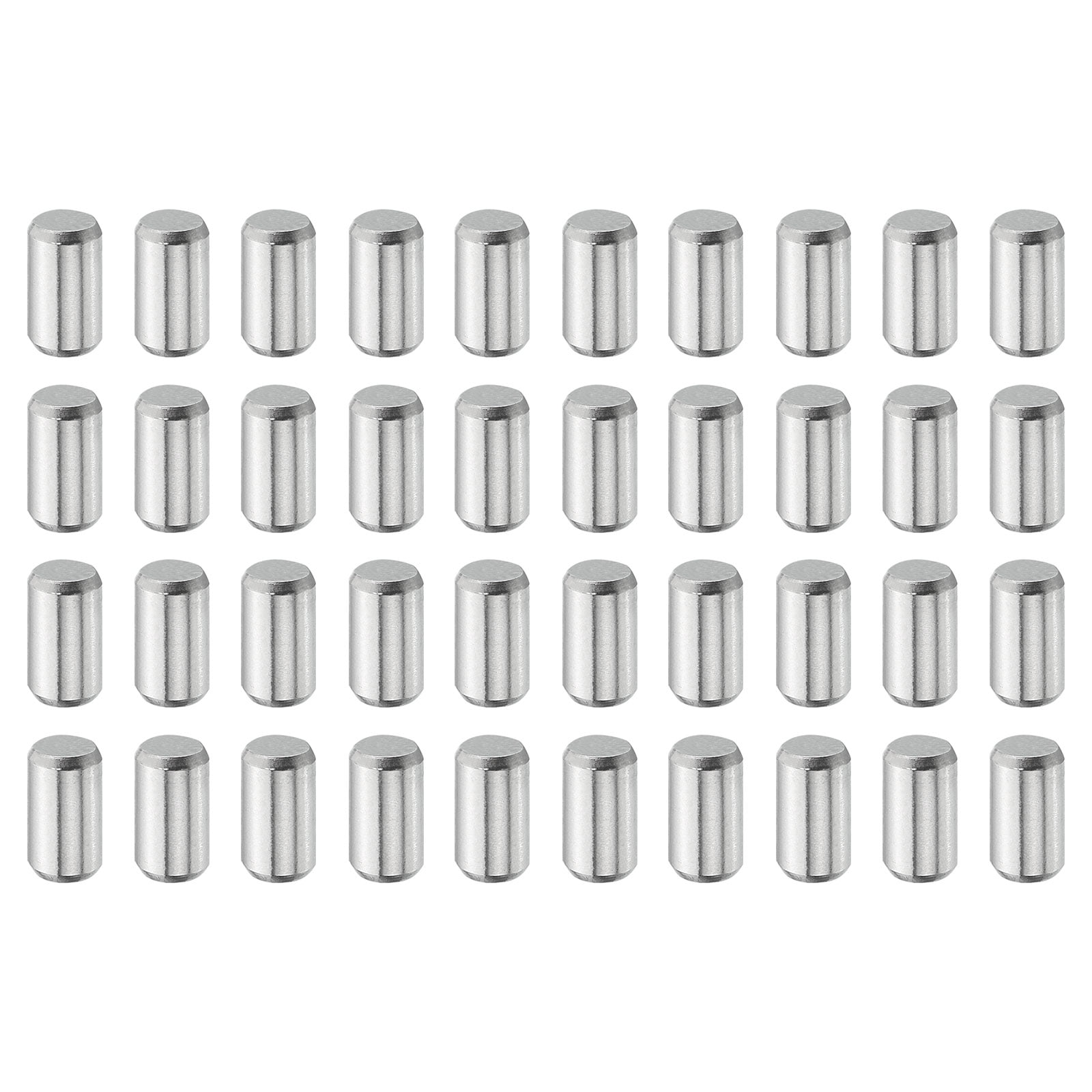 50pcs Dowel Pins M4 4mm  X 50mm 304 Stainless Steel Cylindrical Shelf Support Peg Pin Rod Fasten Elements Metal Devices Wood Furniture Diy Installatio